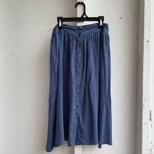 Urban Outfitters Ecoté Dotted Midi Skirt